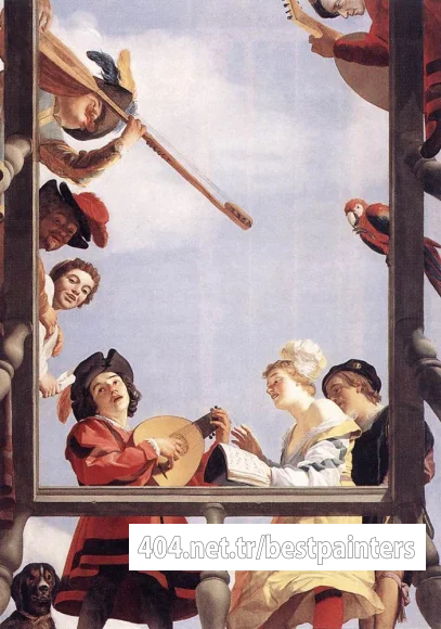 HONTHORST_Gerrit_van_Musical_Group_On_A_Balcony