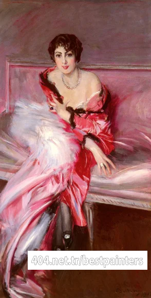 Boldini_Giovanni_Portrait_Of_Madame_Juillard_In_Red