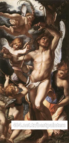 PROCACCINI_Giulio_Cesare_St_Sebastian_Tended_By_Angels