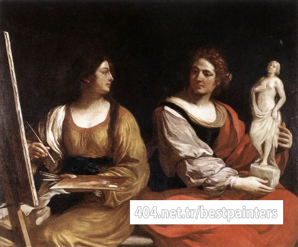 Guercino_Allegory_of_Painting_and_Sculpture