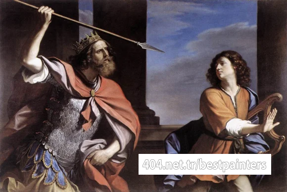 Guercino_Saul_Attacking_David