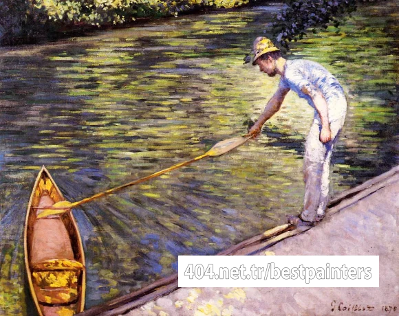 Caillebotte_Gustave_Boater_Pulling_on_His_Perissoire
