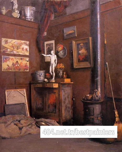 Caillebotte_Gustave_Interior_of_a_Studio_with_Stove