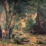 Courbet_A_Thicket_of_Deer_at_the_Stream_of_Plaisir_Fountaine