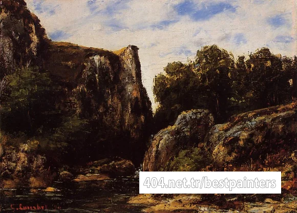 Courbet_Gustave_A_Waterfall_in_the_Jura