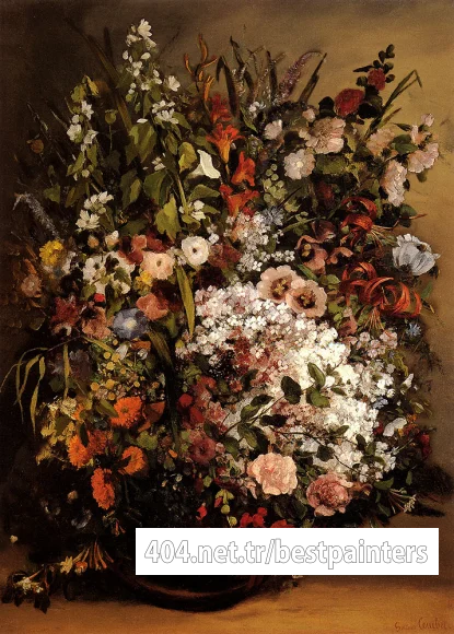 Courbet_Gustave_Bouquet_Of_Flowers_In_A_Vase