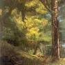 Courbet_Gustave_Deux_Chevre_Uils_Dans_la_Foret