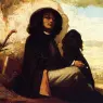 Courbet_Gustave_Self_Portrait_with_a_Black_Dog