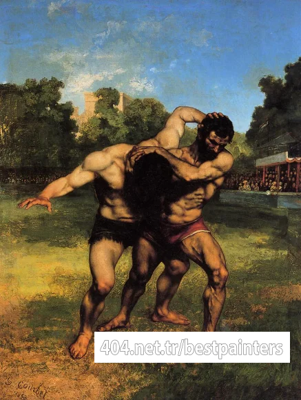 Courbet_Gustave_The_Wrestlers