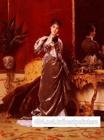Jonghe_Gustave_Leonhard_de_Dressing_For_The_Ball