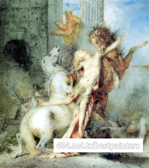 Diomedes_Devoured_by_his_Horses_watercolour