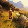 Dahl_Hans_An_Alpine_Landscape_With_A_Shepherdess_And_Goals