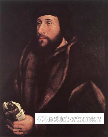 Holbien_the_Younger_Portrait_of_a_Man_Holding_Gloves_and_Letter