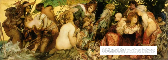 Hans Makart
Abundantia; the Gifts of the Sea
1870
162.5 x 447 cm
Mus?e d'Orsay