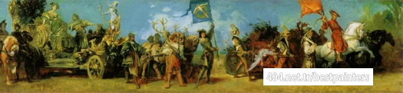 makart_hans_der_jubilaumszug_1_festwagen_der_jagd