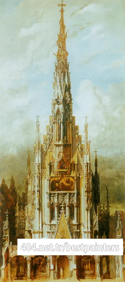 makart_hans_gotische_grabkirche_st_michael_turmfassade