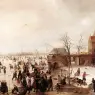 AVERCAMP_Hendrick_A_Scene_On_The_Ice_Near_A_Town_1615