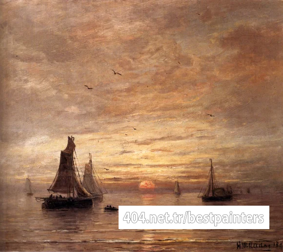 Mesdag_Hendrik_Willem_Coucher_de_Soleil