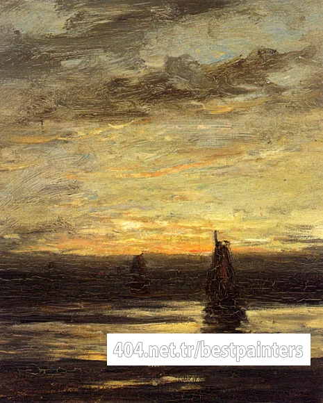 Mesdag_Hendrik_Willem_Fishing_Boats_At_Dusk