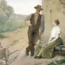 Tanoux_Henria_Drien_Peasant_Couple_in_Farmyard_1889