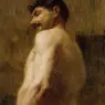 Toulouse_Lautrec_Henri_de_Bust_of_a_Nude_Man
