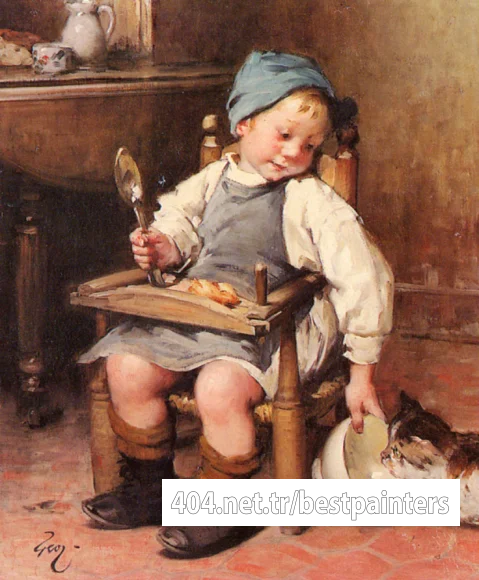 Geoffroy_Henry_Jules_Geoffrey_Sharing_A_Meal