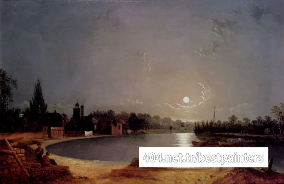 Pether_Henry_The_Thames_At_Moonlight_Twickenham