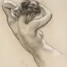 Draper_Herbert_James_Study_of_Florrie_Bird_for_a_water_nymph_in_-Prospero_Summoning_Nymphs_and_Deities-