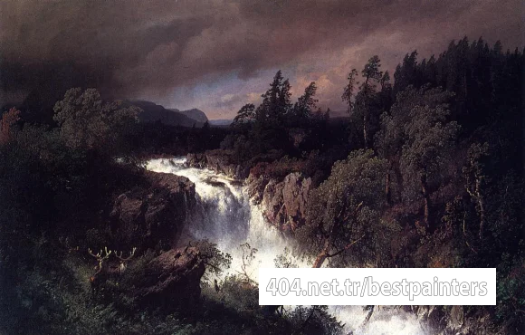 Herzog_Herman_Mountain_Landscape_and_Waterfall