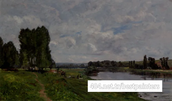 Delpy_Hippolyte_Camille_Washerwoman_On_The_Riverbank