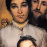Alma_Tadema_Portrait_of_Aime_Jules_Dalou_his_Wife_and_Daughter