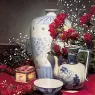 Cobalt_and_red_carnations