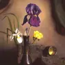 Devonas_Patrick_Flower_stillife_purple_yellow_and_white_flower_with_silver_cup_on_side_104