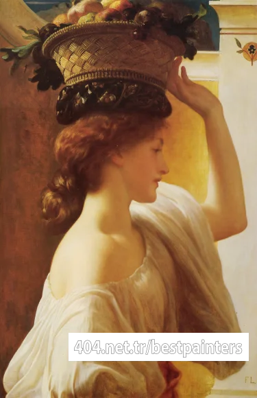 Leighton_Eucharis_A_Girl_with_a_Basket_of_Fruit