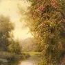 Knight_Louis_Aston_A_Flowering_Vine_Along_A_Winding_Stream