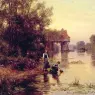 Two_Girls_by_a_Stream