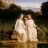 Louis Janmot
Le Po?me de l'?me
Virginitas
Virginitas
oil on canvas
112 x 143
Mus?e des Beaux-Arts, Lyon
inv. 1968-167

Heureux, heureux est le c?ur pur !
L'invisible ? lui se r?v?le ;p
Comme en un lac, miroir fid?le,
Descend le ciel sombre ou d'azur