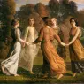 Louis Janmot
Le Po?me de l'?me
Rayons de soleil
Rays of the Sun
oil on canvas
113 x 145
Signed and at lower left
Mus?e des Beaux-Arts, Lyon
inv. 1968-169

Dansez, dansez, troupe rieuse,
Avant que de ses rudes mains
La douleur ne touche et ne creuse
Vos fronts aujourd'hui si sereins