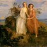 Louis Janmot
Le Po?me de l'?me
Un Soir
One Evening
oil on canvas
114 x 145
Mus?e des Beaux-Arts, Lyon
inv. 1968-171
Enfants, qu'attendez-vous ? c'est l'heure accountum?e
O?, comme des oiseaux retir?s dans leurs nids,
Chaque soir, sous le toit de la famille aim?e,
Vous ?tes r?unis.