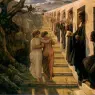 Louis Janmot
Le Po?me de l'?me
Le Mauvais sentier
The Wrong Path
1854
oil on canvas
113 x 143
Signed and dated at lower right
Mus?e des Beaux-Arts, Lyon
inv. 1968-163


{...} ces murs sont ma demeure,
{...}
D?fense d'en sortir avant d'atteindre l'heur
O? savamment gu?ri de toute illusion
D'id?al et de foi qui s?duit et qui leurre,
Nul ne croit plus ? rien qu'? sa propre raison.