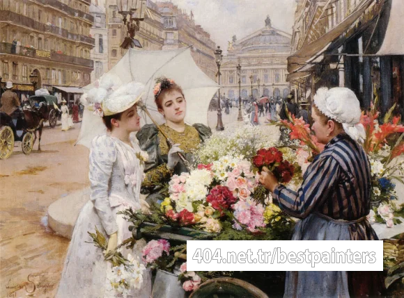The_Flower_Seller_Avenue_de_LOpera_Paris