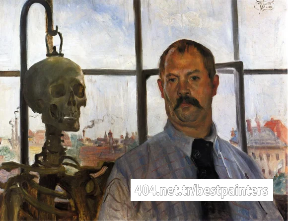 Corinth_Lovis_Self_Portrait_with_Skeleton