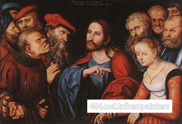 CRANACH_Lucas_the_Elder_Christ_And_The_Adulteress