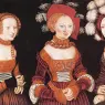 CRANACH_Lucas_the_Elder_Saxon_Princesses_Sibylla_Emilia_And_Sidonia