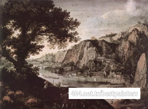 VALKENBORCH_Lucas_van_View_Of_Huy_From_Ahin