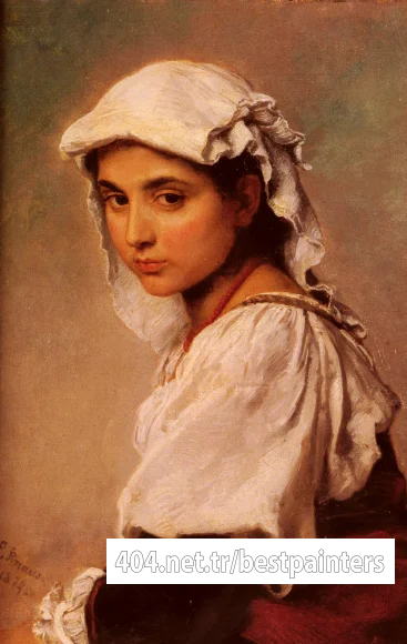 Knaus_Ludwig_A_Portrait_Of_A_Tyrolean_Girl