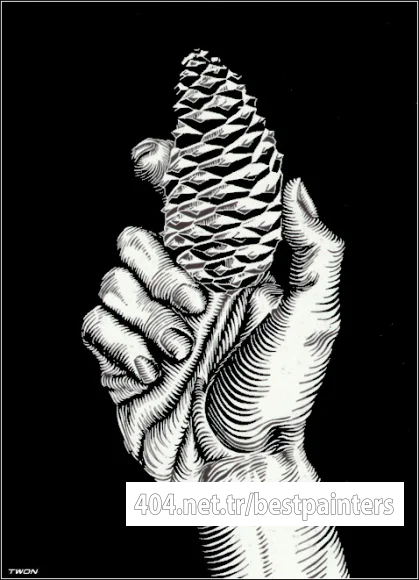 escher2-160_twon_Hand-with-Fir-Cone