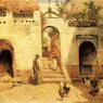 Garcia_Y_Rodriguez_Manuel_Feeding_Poultry_In_A_Courtyard