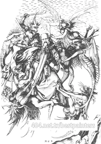 SCHONGAUER_Martin_Temptaion_Of_St_Anthony
