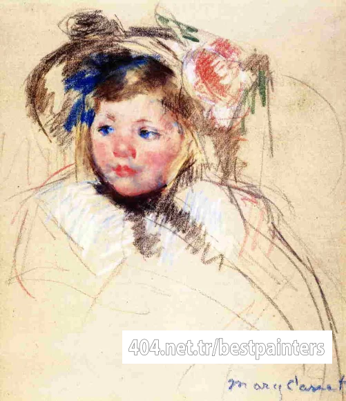 Cassatt_Mary_Head_of_Sara_in_a_Bonnet_Looking_Left